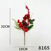 Flor de simulação Arranjo de flores de bagas de Natal Adereços para fotografia de desktop Acessórios de guirlanda Decorações de árvore de Natal Decoração flor de simulação