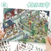 195.0 Pegatinas de Paisajismo Yilan Pegatinas para Escenas en Miniatura Estilo Retro Pegatinas Estereoscópicas 3D Pegatinas para Diario de Descompresión DIY