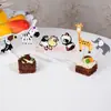 Tarjeta de Decoración para Fiesta de Moda Exclusiva Transfronteriza Banquete de Cumpleaños Tarjeta del Mundo Animal con Ojos Tridimensionales que se Mueven Venta al por Mayor