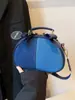 Bolso Cruzado Color Block Estilo Nuevo Primavera/Verano 2026 Bolso de Mano Simple de Mezclilla Bolso de Hombro Moderno Chic
