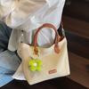 Bolso de Moda para Mujer 2025 Nuevo Bolso de Gran Capacidad Verano Portátil Distintivo Casual Simple Paja Elegante Bolso Tote