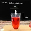 Wow Bolsas con Boquilla de Papel de Aluminio Personalizadas Empaque Bebidas de Medicina Herbal China Jugo de Ciruela Empaque Separado Bolsas de Café Bolsas Transparentes con Boquilla