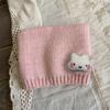 Bufanda de lana para niños y niñas, cálida y protectora para el cuello, de otoño e invierno, de punto elástico y resistente al viento.