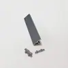Tira de Canto para Borde de Tablero sin Pintar, Extra Gruesa de Aleación de Aluminio 18 22 25 mm para Bordes de Puertas de Armario y Gabinete