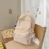 Mochila Nueva y Elegante Estilo Coreano con Alto Atractivo Estético, Adecuada para Niñas, Viajes Casuales, Bolsa Ligera de Doble Hombro con Patrón de Estrellas, Mochila para Estudiantes