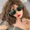 Gafas Ojo de Gato Verano Anti-UV Muestra Cara Pequeña Gafas de Sol Avanzadas Gafas de Sol con Protección Solar Gafas para Fotos Modernas