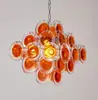 Lustre de Vidro Murano Transfronteiriço Francês Retrô de Alto Padrão para Sala de Jantar Luz de Luxo Leve Luminárias de Arte para Quarto