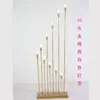 10 Focos Dorados de Bola de Dragón para Pasillo de Boda, Accesorios de Decoración de Boda, Focos de Caña, Marcadores de Pasillo, Marcadores de Pasillo para Escenario T