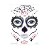 Pegatinas de Tatuaje Impermeables de Halloween, Pegatinas de Rostro de Muerte para Mascarada, Pegatinas de Tatuaje al por Mayor para Suministro Transfronterizo
