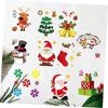 Pegatinas lindas para las fiestas navideñas impresión digital etiqueta para diario navideño pegatinas decorativas de dibujos animados navideños venta al por mayor