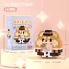 Boneca Desenho Animado Donut Blocos de Montar Urso Morango Montagem Brinquedos Educativos Infantis Presentes de Celebridade da Internet Atacado Dropshipping