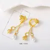 Novos Acessórios de Borla de Pérola Estilo Chinês Acessórios DIY Fio para Pulseira Pingente de Flor de Lírio-do-Vale Acessórios Charme