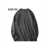 Camiseta Masculina Nova Tendência Gola Redonda Manga Longa 2025 Outono Térmica dos Dois Lados Confortável Camisa Base Simples e Estilosa