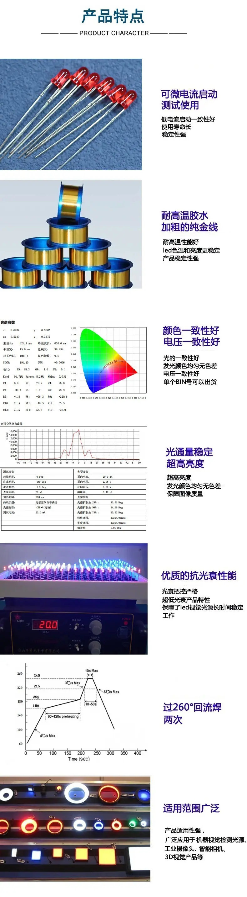深圳f3超亮透明反极红光led视觉检测照明光源3mm圆头红色插件灯珠短脚生产厂家