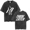 Camiseta de Merchandising de la Gira del Álbum Greedy de Tate Mcrae Unisex Moda Retro Lavada Manga Corta Camiseta Oversize