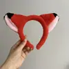 Lindo Dibujo Animado Peluche Zorro Rojo Nick Aro para el Cabello Creativo Divertido Orejas de Zorro Niña Lavar el Cabello Accesorios para el Cabello