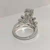 Anillo de Boda Versa de Montaje Alto Personalidad Clásica Corona de Bebé Micro-pavimentado Circonita Ccuic Anillo de Moda My Fair Lady
