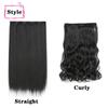 Peruca de cabelo liso, extensão de cabelo feminina, peça única, peruca de cinco cartas, simulação de cabelo invisível, sem costura, cabelo longo e liso
