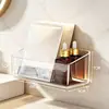 Caja de Almacenamiento de Mascarillas Montada en la ParedGabinete de BañoProductos de Maquillaje y Cuidado de la PielEstante para LabialesGabinete con Espejo para Inodoro Caja de Almacenamiento