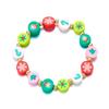 Pulsera con Elementos Navideños Transfronterizos Europeos y Americanos para Mujer Regalo Navideño Más Vendido Pulsera de Cuentas de Colores Navideños Versátil Joyería