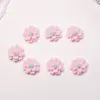 Decoraciones para Uñas con Flores Artificiales de Doble Capa Accesorios Pequeños de Resina Materiales DIY Hechos a Mano Pegamento en Crema Accesorios para Uñas Portátiles