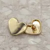 Botones metálicos simples planos en forma de corazón de 20 mm para trajes de mujer, suéteres, tops y abrigos, botones de corazón con acabado espejo