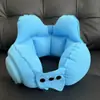 Almofada Inflável em U Coroa Almofada para Encher Pressionando Almofada Inflável em U Almofada de Apoio para Pescoço em U Almofada Inflável para Pescoço Almofada Inflável em U