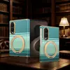 Adequado para capa de celular Samsung ZFold8 com suporte, eixo central magnético rotativo, toque de luxo leve, capa protetora zfold8ultra