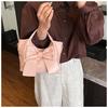 Bolso de Gran Capacidad para Mujer Verano 2025 Nuevo Bolso Bandolera Nicho de Moda para Mujer Cartera Estilo Coreano Bolso de Cubo con Lazo