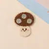 Calcetines, Sombreros, Accesorios de Ropa y Accesorios Versátiles Dulces Bordados Multicolores de Champiñón Sonriente Hechos a Mano Novedad Otoño e Invierno para Niños
