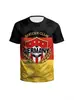 Camiseta Casual Esportiva de Manga Curta com Gola Redonda para Torcedor da Copa do Mundo, Nova Coleção Primavera/Verão Transfronteiriça, Futebol Nacional
