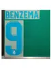 Vestido Casa Adulto Real Madrid 17-18 A Número 9#BENZEMA Estampagem de Letras e Números Pasta de Transferência Térmica