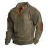 Otoño e Invierno nueva chaqueta exterior para hombre de venta caliente transfronteriza Amazon de pana casual con cuello alto suéter de manga larga en stock