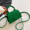 Bolso bandolera de otoño 2024, nuevo bolso de mujer de moda de estilo coreano, pequeño bolso cuadrado, bolso de hombro informal sencillo, bolso de nicho para mujer.