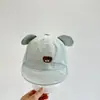 Gorra Infantil de Osito para Primavera y Otoño, Gorra Combinable para Bebé, Gorra de Béisbol Bordada, Sombrero de Sol Fino de Verano para Niños y Niñas