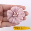 Yiwu Tela de Seda de Microfibra Materiales de Flores DIY Flor Artificial Hecha a Mano Pasador de Pelo Accesorios de Tela Accesorios Al Por Mayor