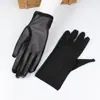 Guantes de Encaje para el Sol de Verano Malla Fina Transpirables Elásticos Negros Sexy Elegantes Calcetines para Manos Protección UV para Exteriores