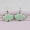 Pendientes de nube de macarrón de AliExpress transfronterizos con letras de resina multicolor, gancho para la oreja, accesorio de uso diario.