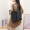 Bolso Grande de Piel de Vaca con Capa Superior de Patrón Lichi Bolso de Compras de Cuero Suave Bolso de Mano de Cuero Suave Popular de Moda para Hombro Cruzado Práctico