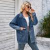 EBay Europa y Estados Unidos comercio exterior transfronterizo otoño nuevo chaqueta de mezclilla casual lavada para mujer