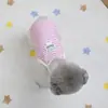 Roupas para Cachorro Verão Colete Fino com Alças para Cães Pequenos com Clipe para Guia Bichon Teddy 25 Colete Listrado de Gaze Fina