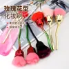 Brocha de Maquillaje Rosa, de Cerdas Suaves, Esponjosa y que no se Cae, Brocha Grande Individual para Polvo Suelto, Base en Polvo, Brocha para Rubor de Maquillaje, Brocha para Polvo
