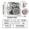 Novos patches bordados de caveira e flor da Qiansheng em estilo punk, patches pretos e brancos com adesivo termocolante para decoração de roupas e malas