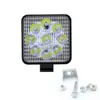 Luz de trabajo LED para coche mini cuadrada 9 luces 27W luz auxiliar faro modificado todoterreno foco foco