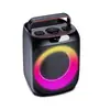 Bolsa Colorida Nova de Luxo Alto-falante Bluetooth para Celular Baixo Ktv Dança Quadrada Microfone Áudio Externo