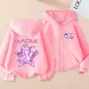 Sudadera con capucha y cremallera de tendencia con estampado Kpop, Anime y Dibujos Animados de Amazon para Niños y Niñas, Sudadera con Capucha para Primavera y Otoño para Niños de Edad Media y Mayores