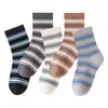 Calcetines a rayas de color liso y algodón peinado antipelusa para otoño e invierno, calcetines Zhuji, calcetines para tienda de ropa infantil, calcetines para bebé al por mayor