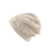 Gorro Holgado de Moda para Mujer, Moda Primavera y Otoño, Gorro Postparto con Letras, Gorro Turbante Tejido Estilo Japonés, Gorro Cálido de Invierno