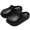 Zuecos de Eva para Mujer, Zapatos de Playa Cerrados de Suela Gruesa, Nuevas Pantuflas de Verano para Hombre, Sandalias para Exteriores y Interiores para Mujer