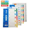 Papel con Paginación, Papel Clasificador de Hojas Sueltas, Papel Índice, 50 Páginas, 100 Páginas, A4, Plástico Gris Colorido, Separadores de Papel de 11 Agujeros